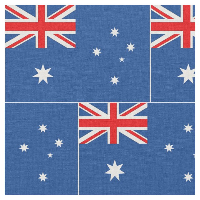 Australian National Flag Fabric (Close Up)