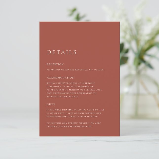 Australian Native Botanicals Waratah Protea Enclosure Card (Standing Front)