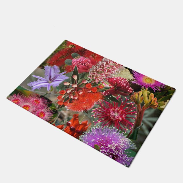 Australian Native Wild Flowers Doormat (Angled)