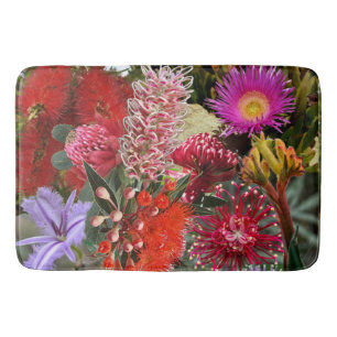 Australian Native Wild Flowers Large Bath Mat