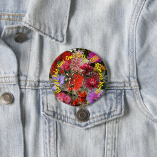 Australian Native Wild Flowers Small Badge