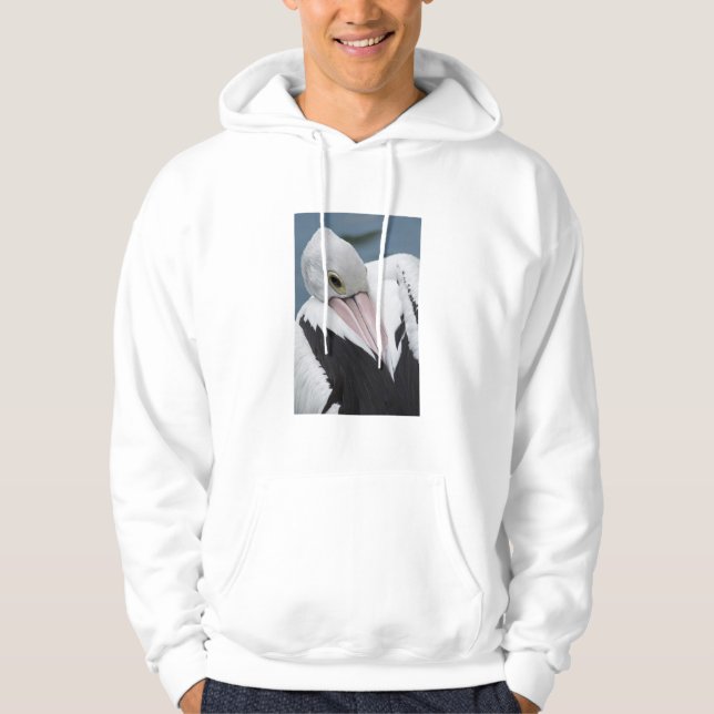Australian pelican close up hoodie (Front)
