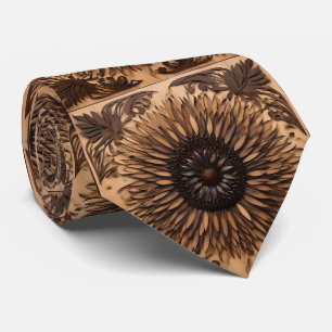 Australian Petals: Banksia Flower Wood Print Tie