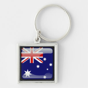 Australian polished key ring