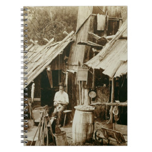 Australian prospector, c.1880s (sepia photo) notebook