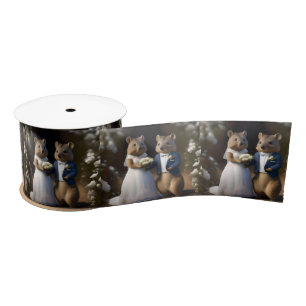 Australian Quokka Marry Me, Wedding Satin Ribbon