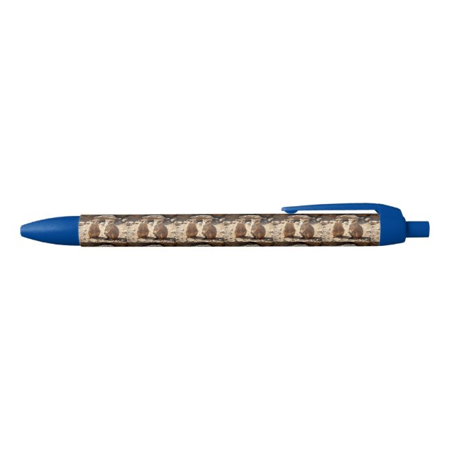 Australian Quokka Twins, Blue Ink Pen (Top)