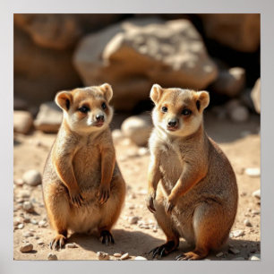 Australian Quokka Twins, Poster