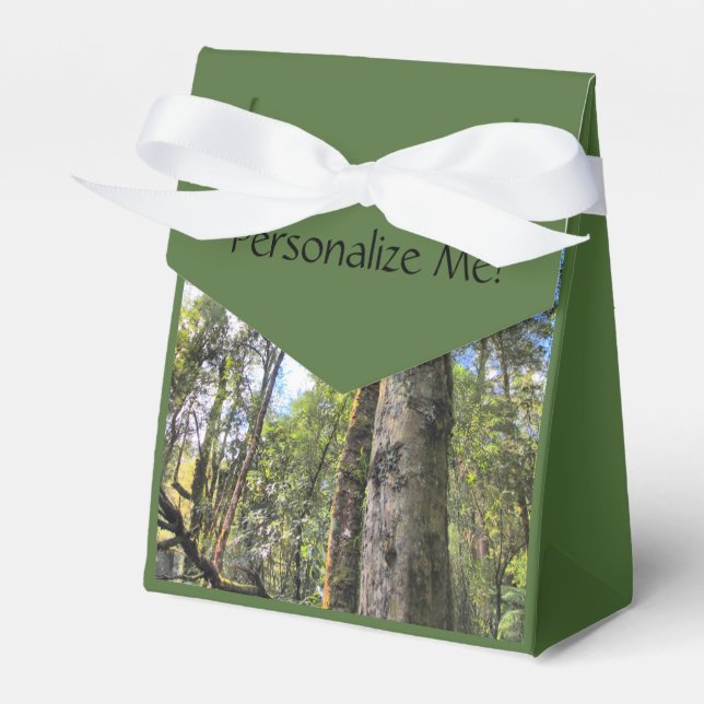 Australian Rainforest Eucalyptus Gum Trees Favour Box (Front Side)