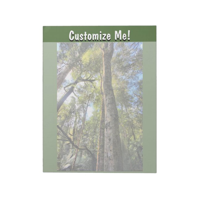 Australian Rainforest Eucalyptus Gum Trees Notepad (Rotated)