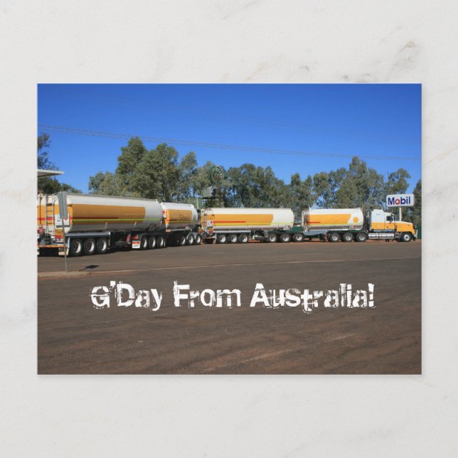 Australian Road Train Truck Postcard (Front)