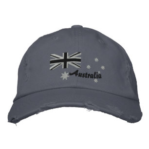 Australian Rocker Flag Embroidery Embroidered Hat