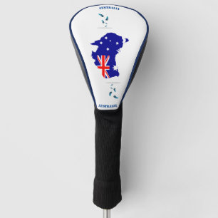 Australian semi Vector Flag image Golf Head Cover