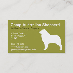Australian Sheherd Business Card