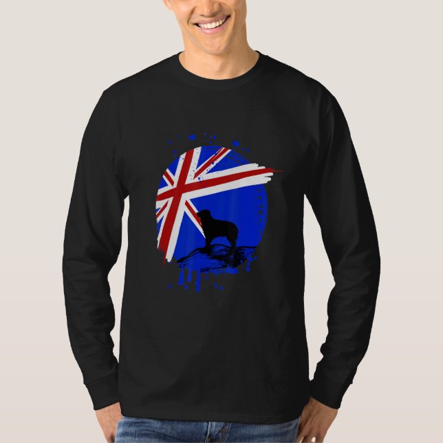 Australian Shepard Dog Flag T-Shirt (Front)