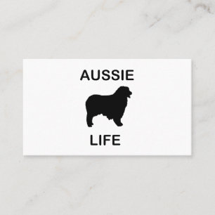 australian shepherd aussie life business card