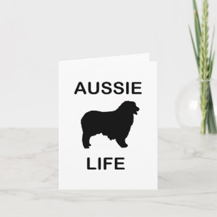 australian shepherd aussie life card