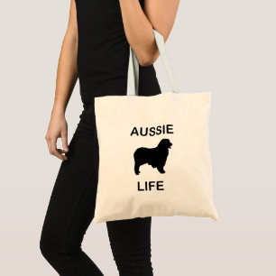 australian shepherd aussie life  tote bag
