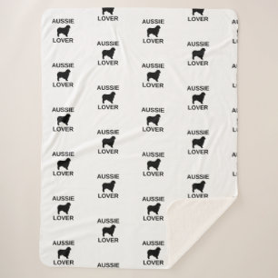 australian shepherd aussie lover sherpa blanket