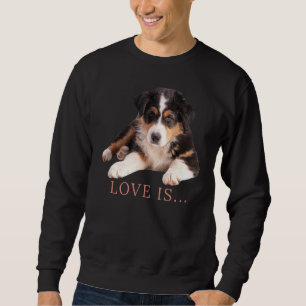 Australian Shepherd  Aussie Mum Dad Love Dog  Tee 