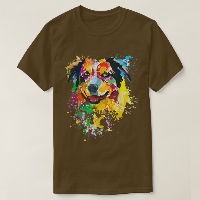 Australian Shepherd  Australian Shepherd Dog For A T-Shirt (Design Front)