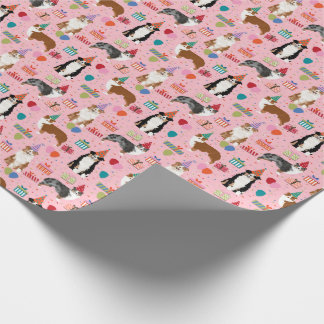 Australian Shepherd birthday gift wrap