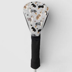 Australian Shepherd Bones and Paws Golf Head Cover