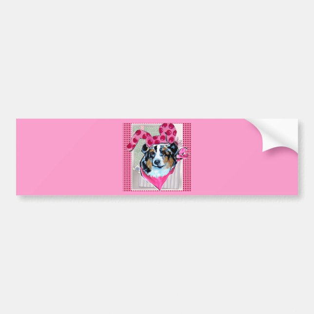 AUSTRALIAN SHEPHERD BUMPER STICKER (Front)