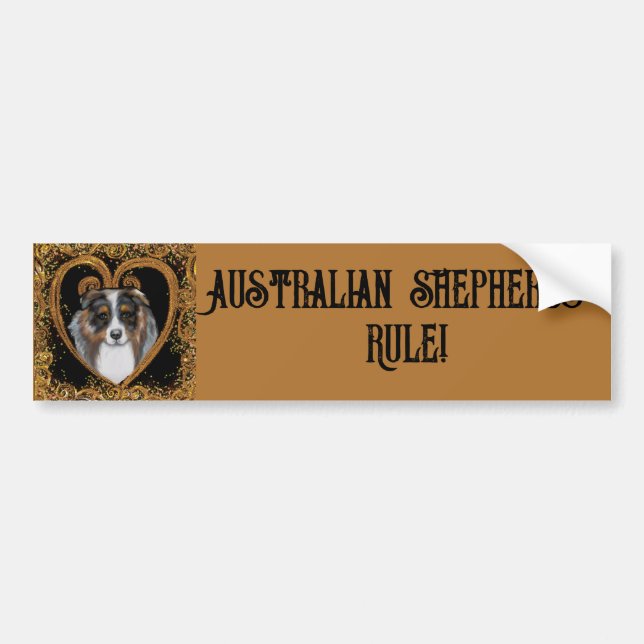 Australian Shepherd   Bumper Sticker (Front)