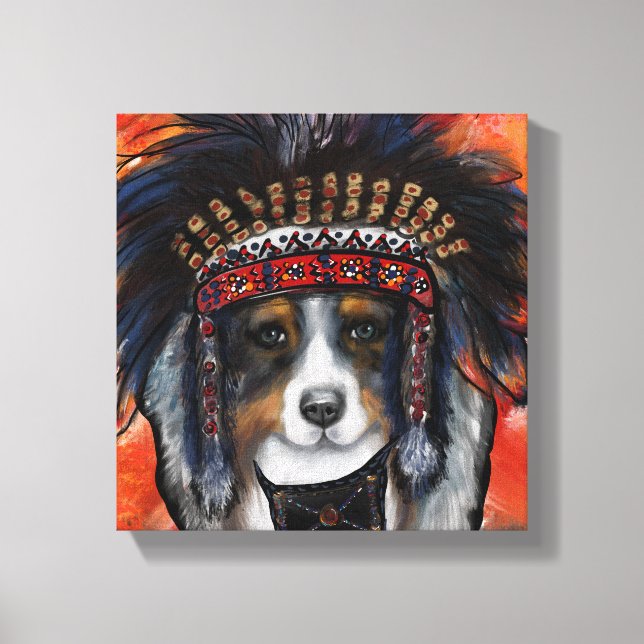 AUSTRALIAN SHEPHERD    CANVAS PRINT (Front)