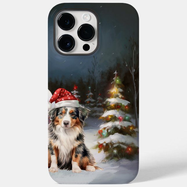 Australian Shepherd Caravan Christmas Adventure Case-Mate iPhone Case (Back)