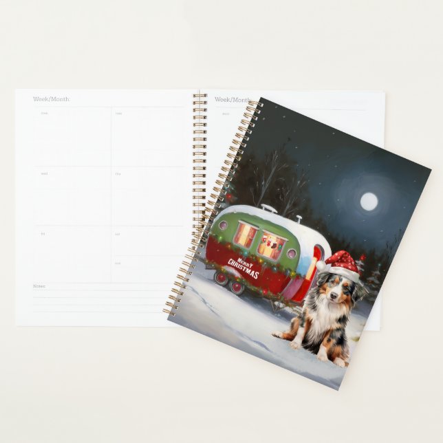Australian Shepherd Caravan Christmas Adventure Planner (Display)