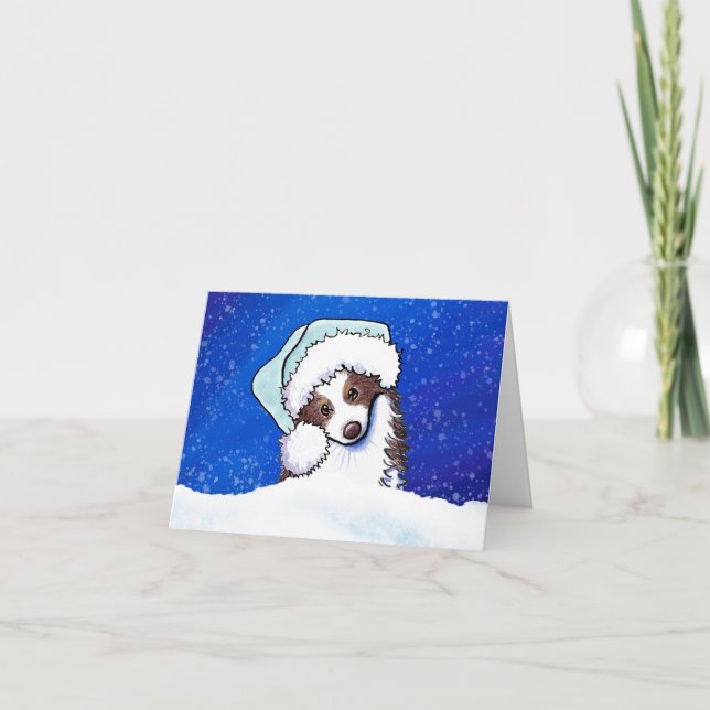 Australian Shepherd Christmas Card (Front)