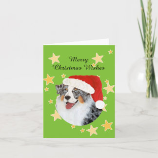 Australian Shepherd ~ Christmas Card