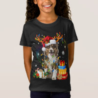 Australian Shepherd Christmas Dog Reindeer Funny X