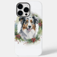 Australian Shepherd Christmas Wreath Festive Pup