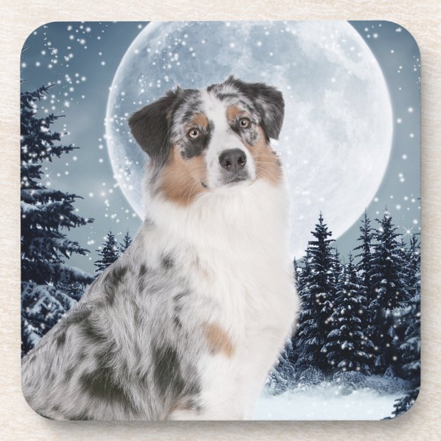 Australian Shepherd Coasters (Front)