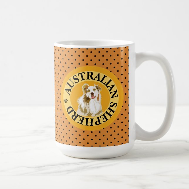 Australian Shepherd Coffee Mug (Right)
