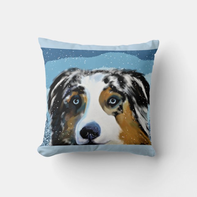 AUSTRALIAN SHEPHERD     CUSHION (Front)