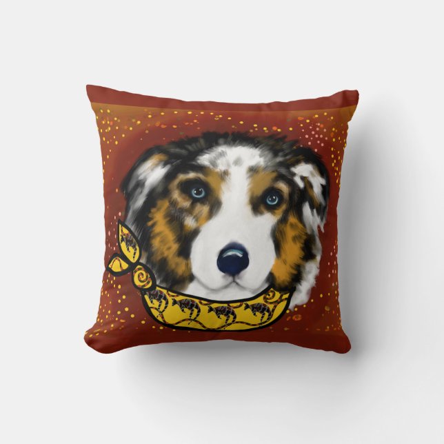 AUSTRALIAN SHEPHERD      CUSHION (Front)