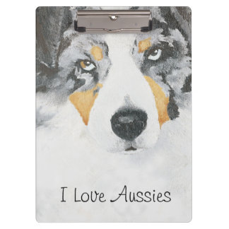 Australian Shepherd Custom Clipboard