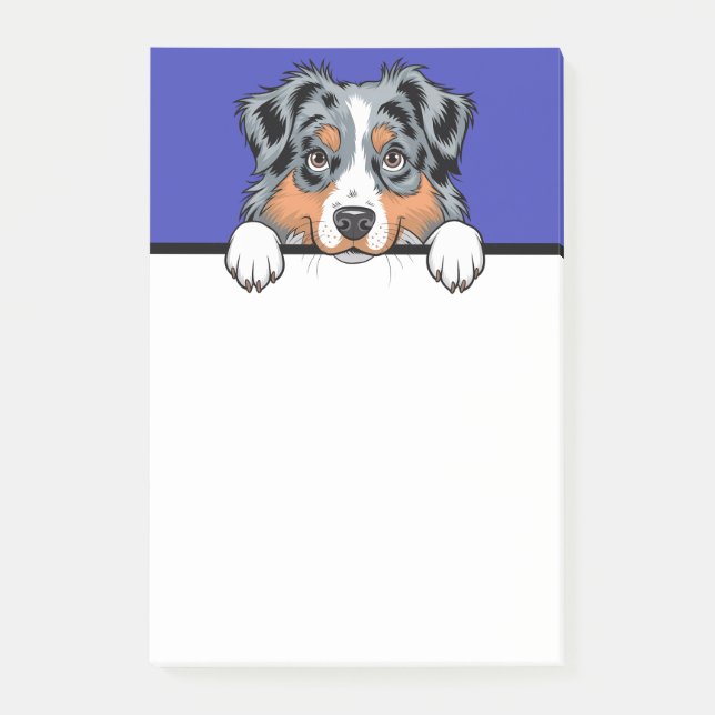 Australian Shepherd Cute Aussie Dog Lover Gifts Post-it Notes (Front)