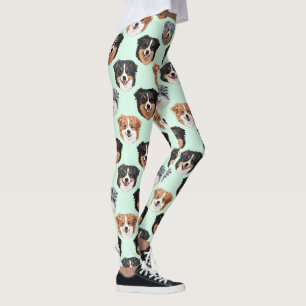 Australian Shepherd Cute Dog Lover Pattern Leggings