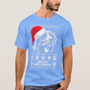 Australian Shepherd Cute Happy Holidays Christmas T-Shirt
