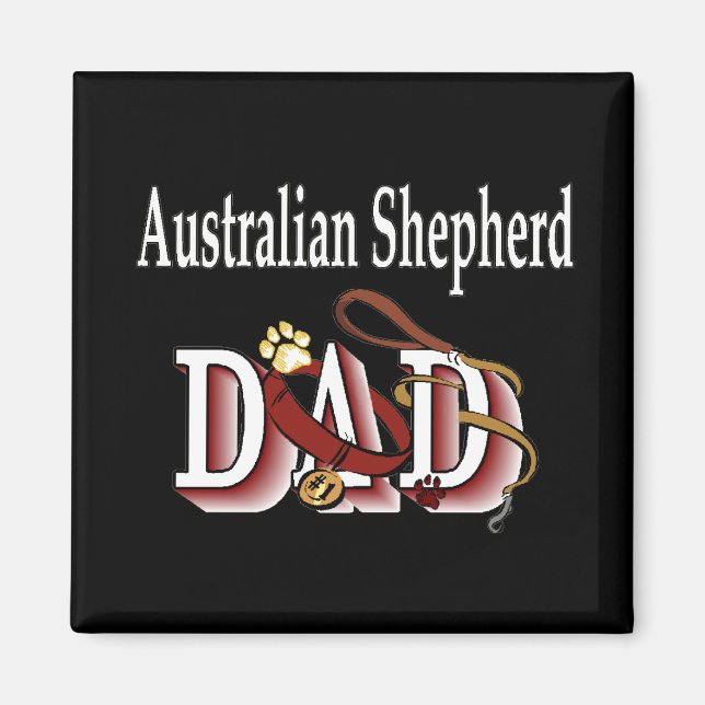 australian shepherd dad Magnet (Front)