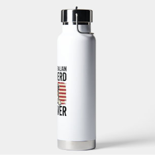 Australian Shepherd Dad Patriotic Vintage Water Bottle