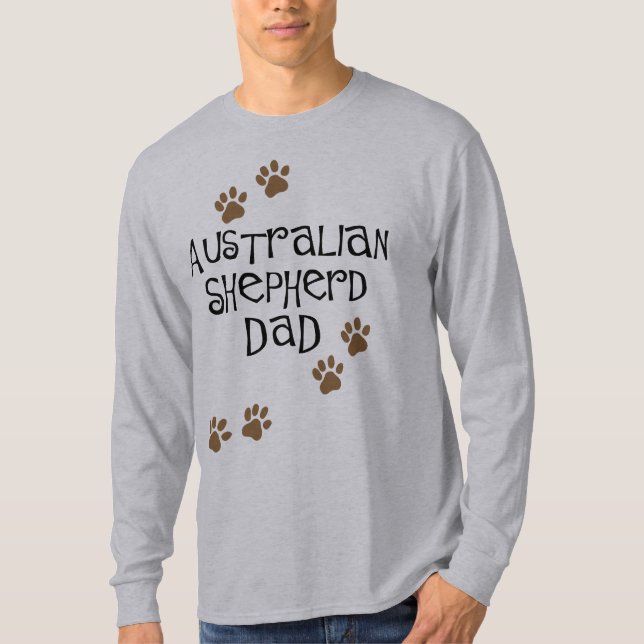 Australian Shepherd Dad T-Shirt (Front)