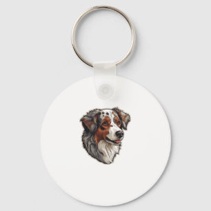 Australian shepherd Dog 1 Key Ring