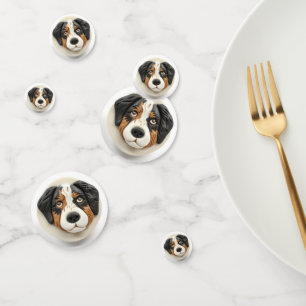 Australian Shepherd Dog 3D Inspired Confetti