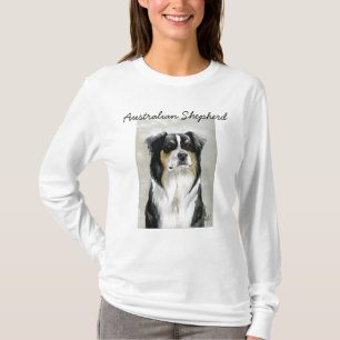 Australian Shepherd Dog Art Hoodie T-Shirt